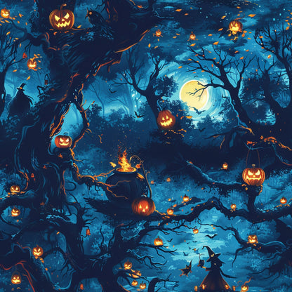Pumpkin Hollow Pattern 8 Minky Fabric