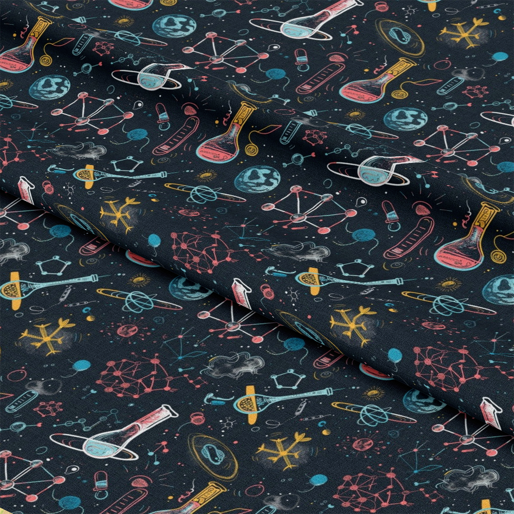Science Kit Pattern 17 Quilting Cotton Fabric
