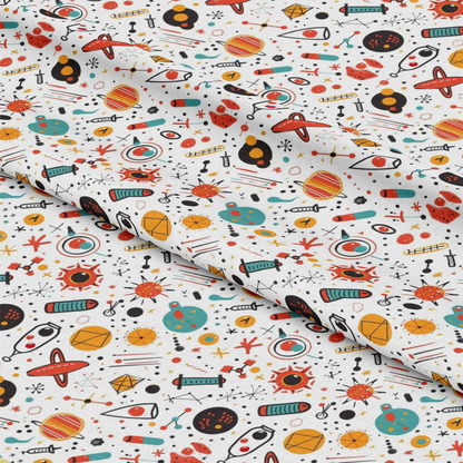Science Kit Pattern 1 Quilting Cotton Fabric