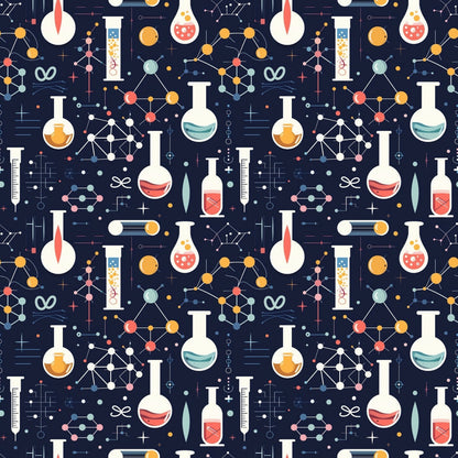 Retro Lab Pattern 20 Minky Fabric