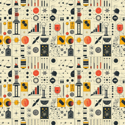 Retro Lab Pattern 21 Minky Fabric