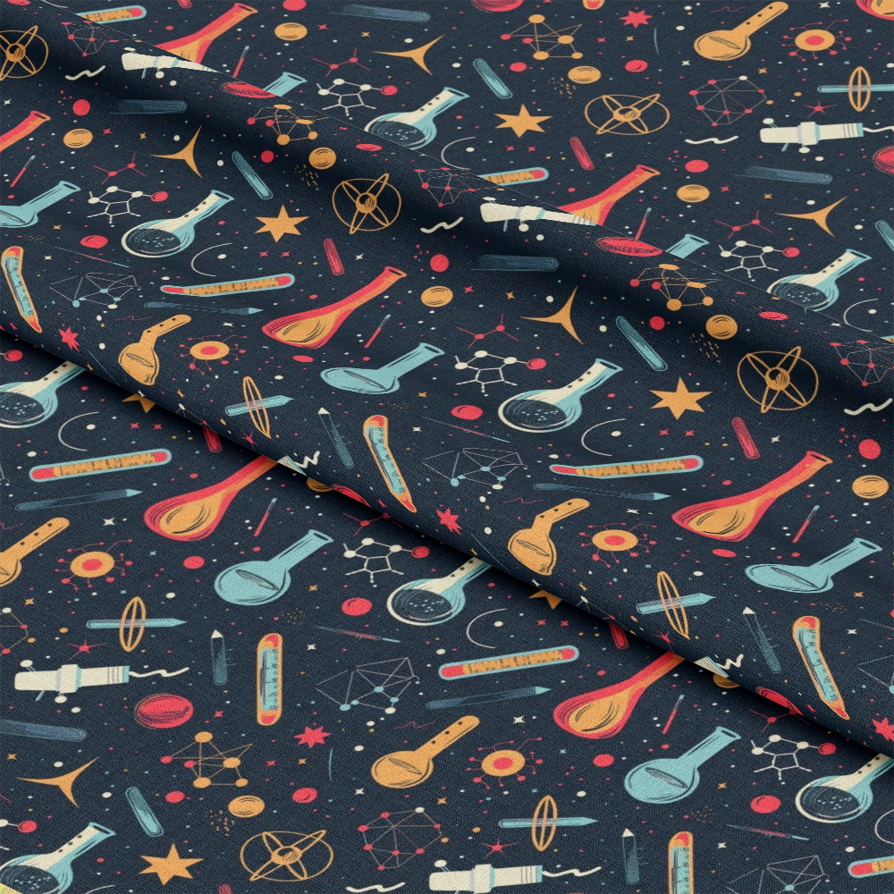 Science Kit Pattern 4 Quilting Cotton Fabric