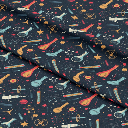 Science Kit Pattern 4 Quilting Cotton Fabric