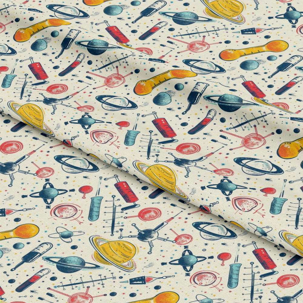 Science Kit Pattern 7 Quilting Cotton Fabric