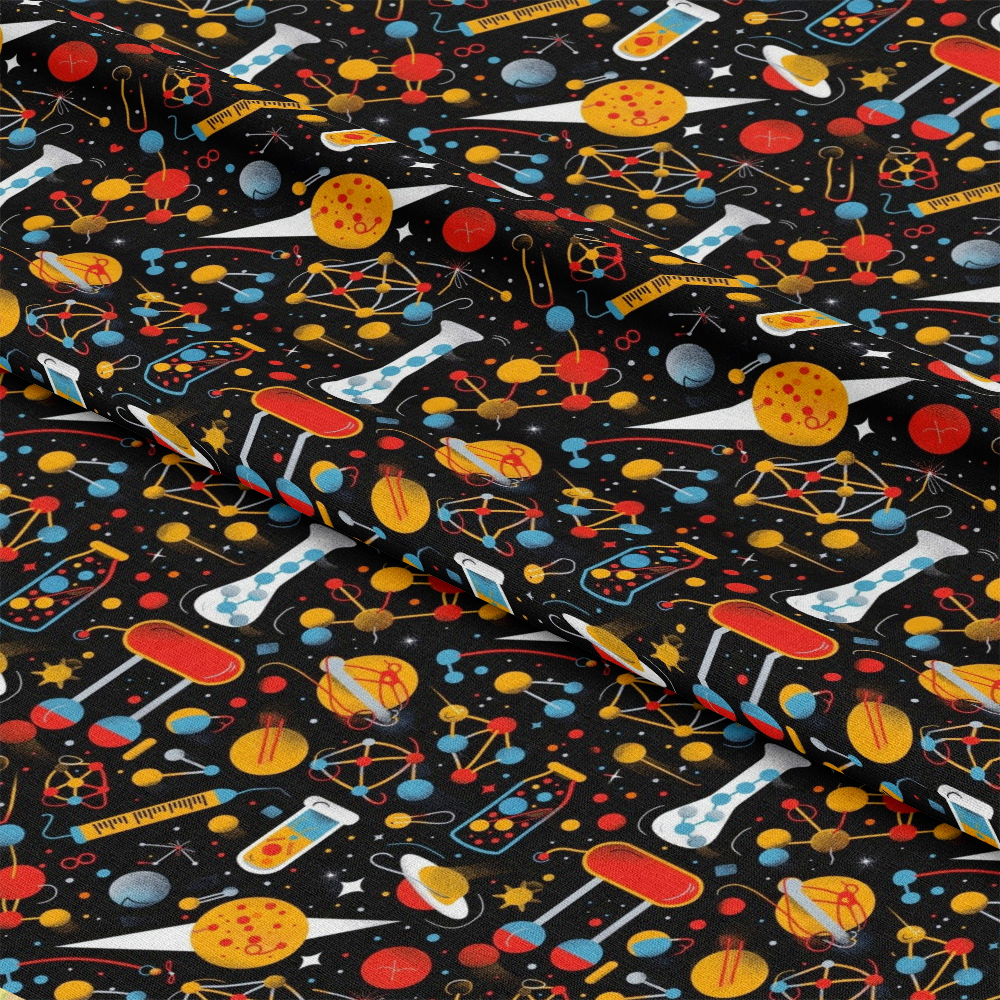 Science Kit Pattern 8 Quilting Cotton Fabric