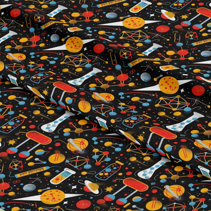 Science Kit Pattern 8 Quilting Cotton Fabric