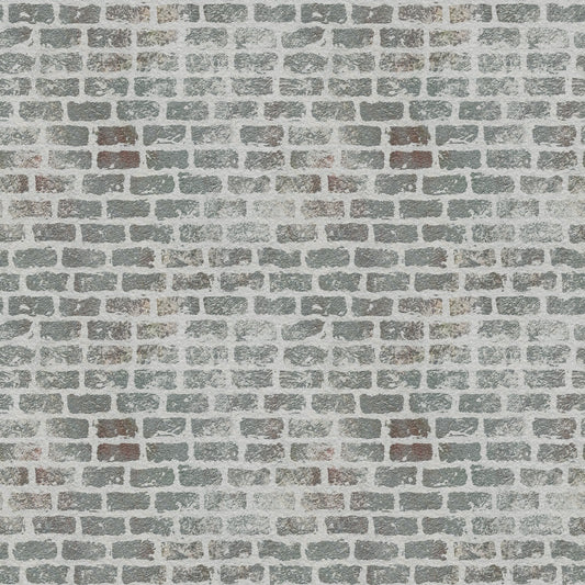 Grunge Brick Wall Pattern 2 Quilting Cotton Fabric