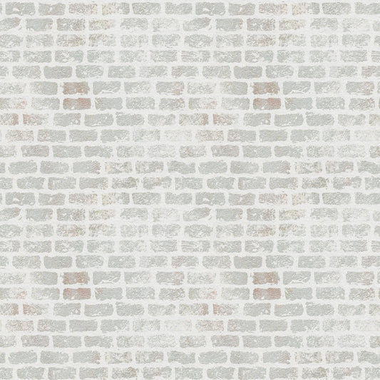 Grunge Brick Wall Pattern 3 Quilting Cotton Fabric