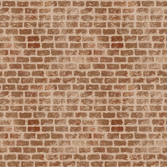 Grunge Brick Wall Pattern 5 Quilting Cotton Fabric