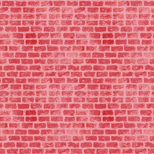 Grunge Brick Wall Pattern 15 Quilting Cotton Fabric