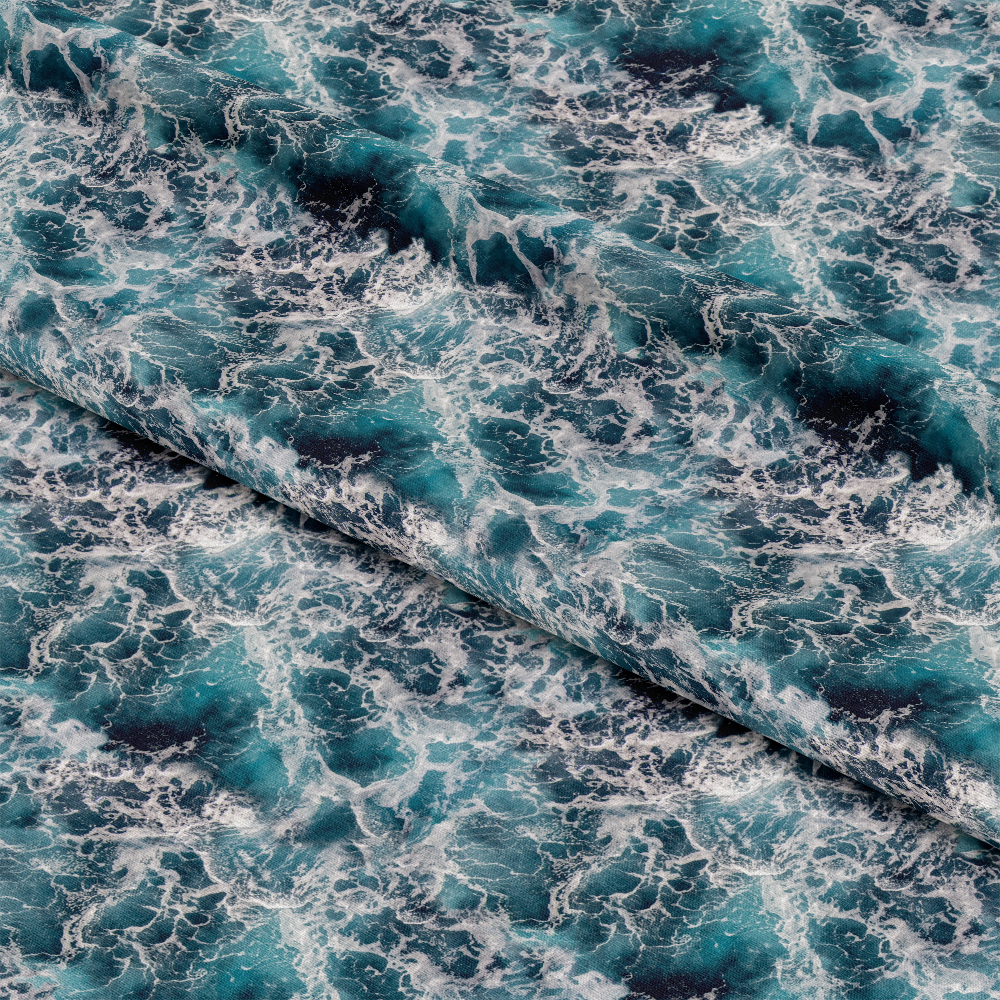 Seawater Pattern Quilting Cotton Fabric