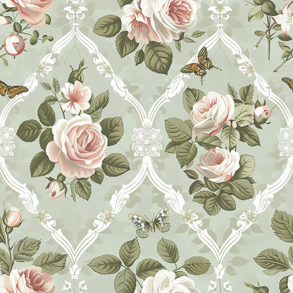 Seraphinas Victorian Roses Pattern 9 Quilting Cotton Fabric