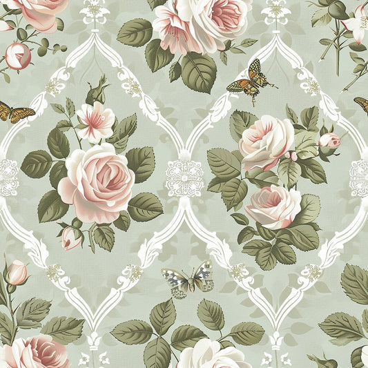Seraphinas Victorian Roses Pattern 9 Quilting Cotton Fabric