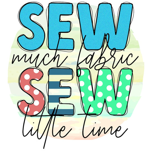 Sew Much Fabric Fabric Panel with colorful letters in various patterns on a soft striped background for quilting cotton projects