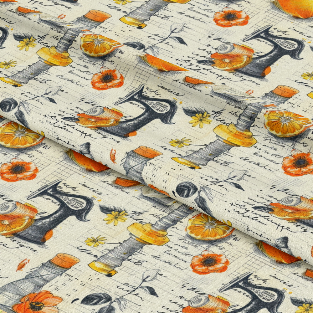Sewing Journal Pattern 11 Quilting Cotton Fabric