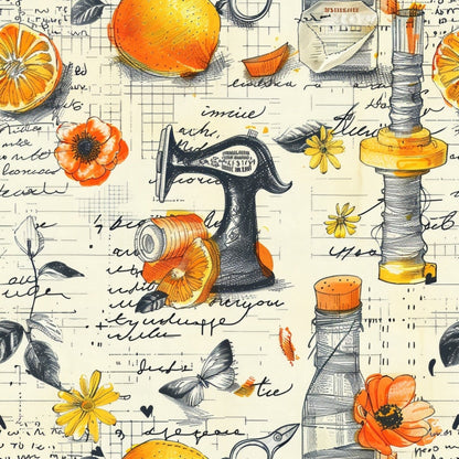 Vintage Notions Pattern 11 Minky Fabric