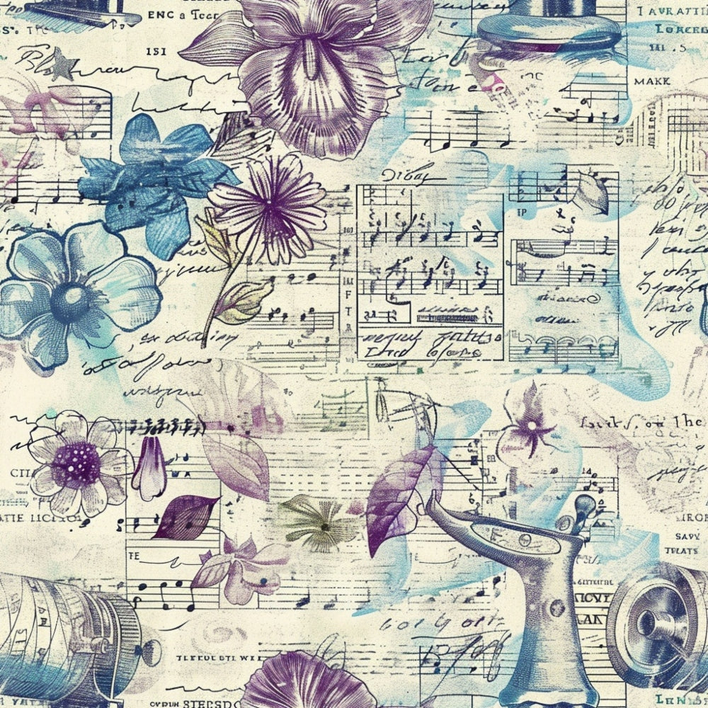Vintage Notions Pattern 12 Minky Fabric