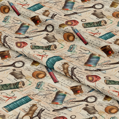 Sewing Journal Pattern 4 Quilting Cotton Fabric