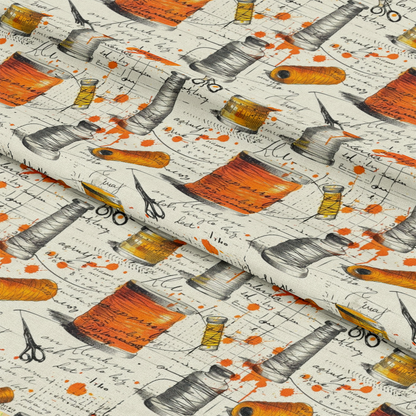 Sewing Journal Pattern 9 Quilting Cotton Fabric
