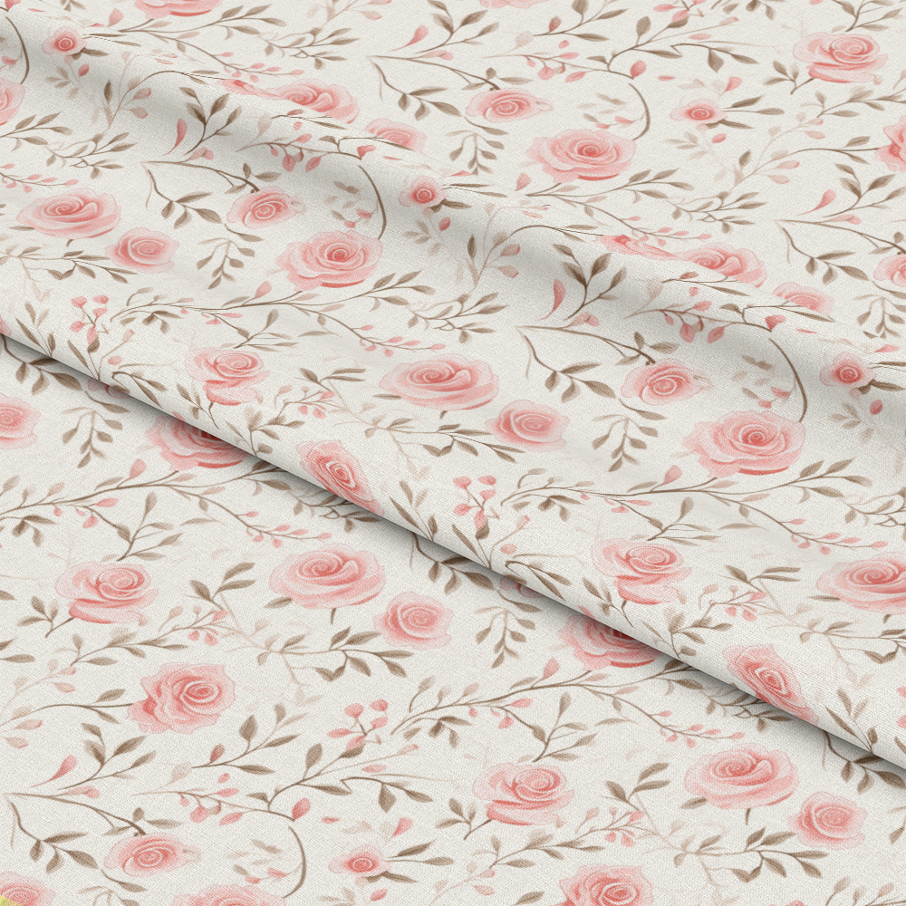 Shabby Chic Roses Pattern 1 Quilting Cotton Fabric