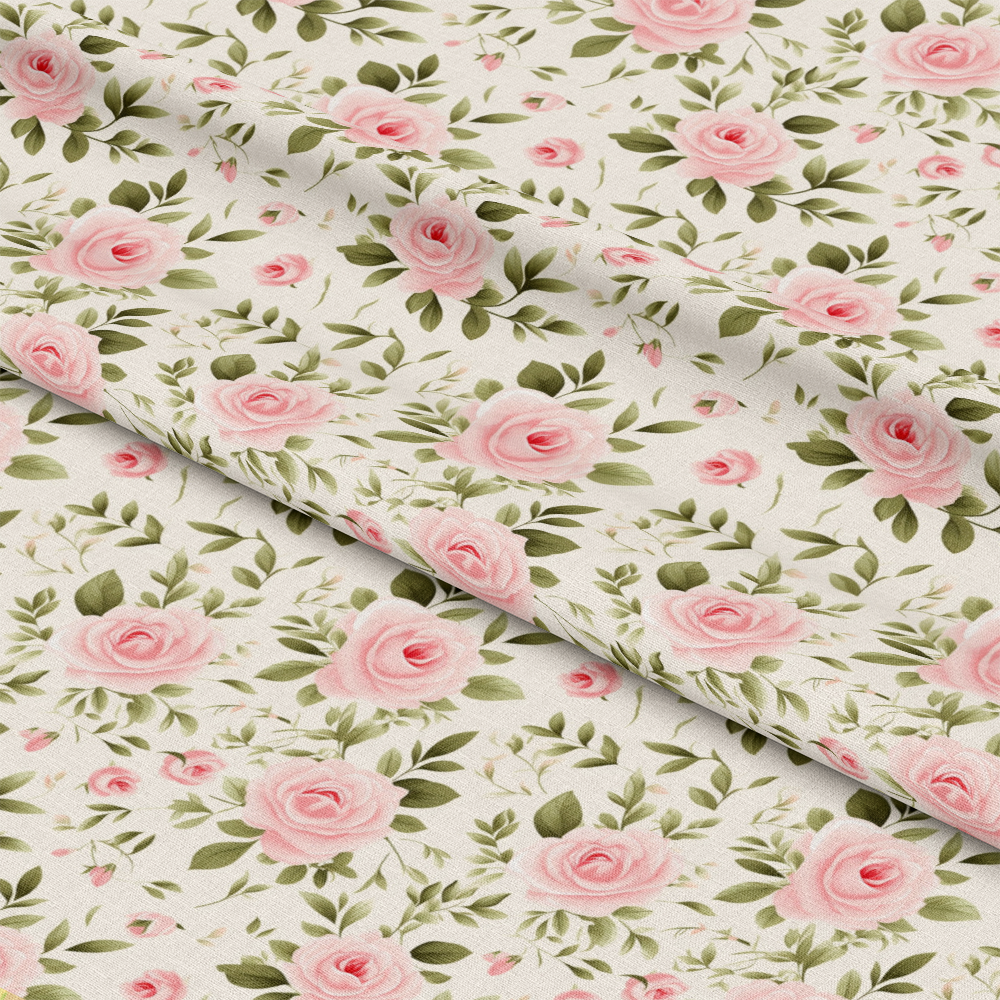 Shabby Chic Roses Pattern 2 Quilting Cotton Fabric