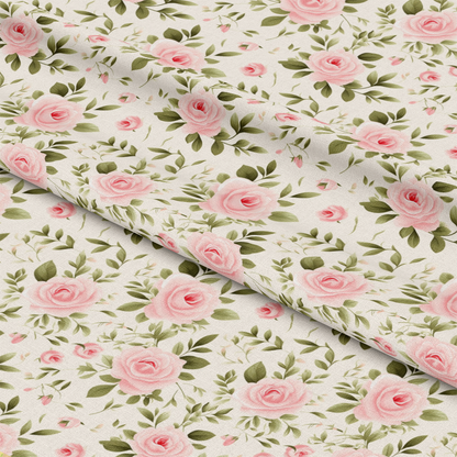 Shabby Chic Roses Pattern 2 Quilting Cotton Fabric