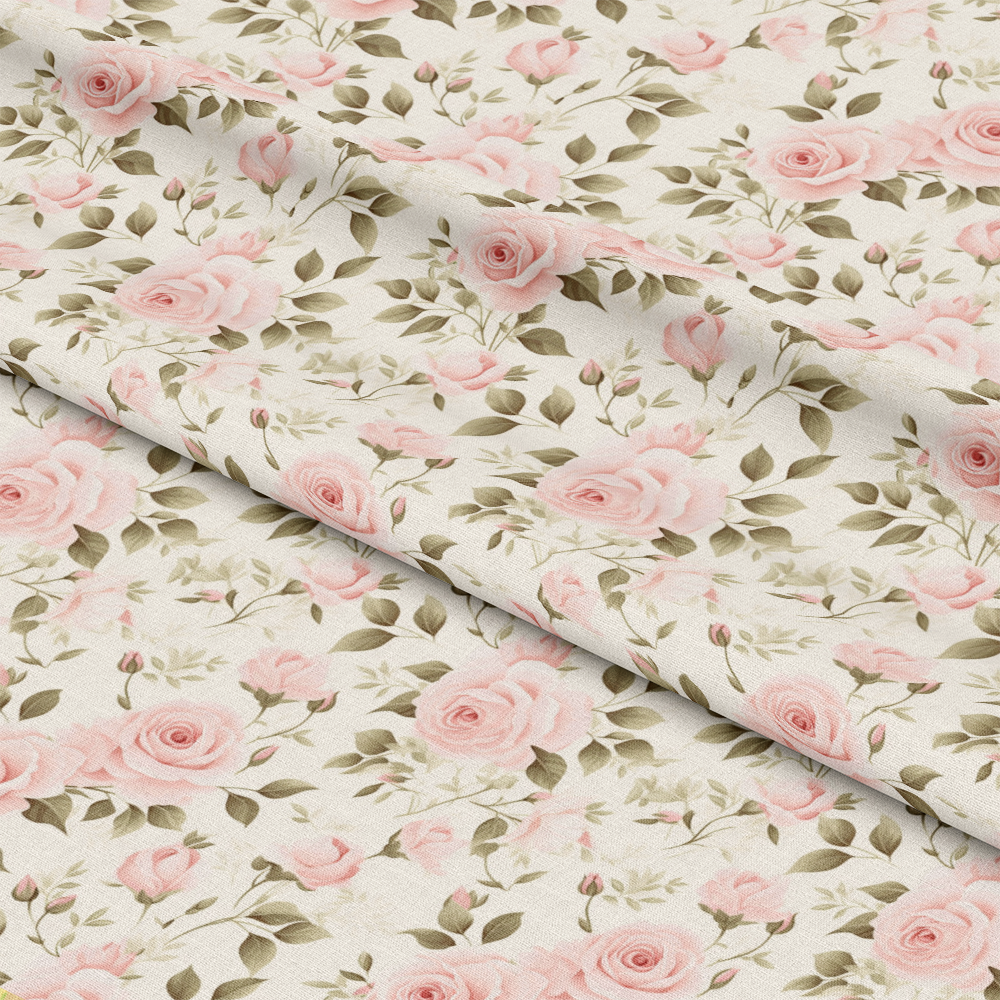 Shabby Chic Roses Pattern 4 Quilting Cotton Fabric