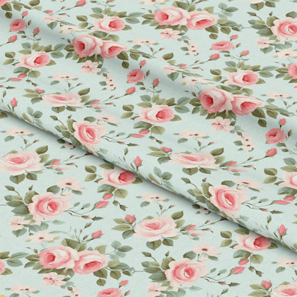 Shabby Chic Roses Pattern 7 Quilting Cotton Fabric