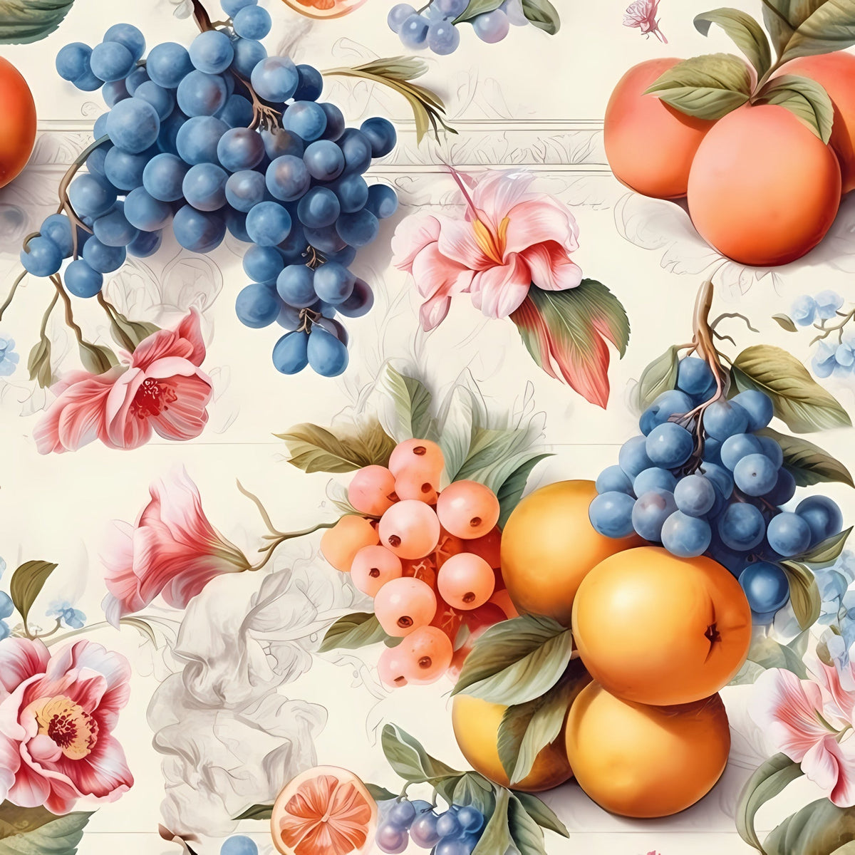 Limoncello Blooms Pattern 1 Minky Fabric