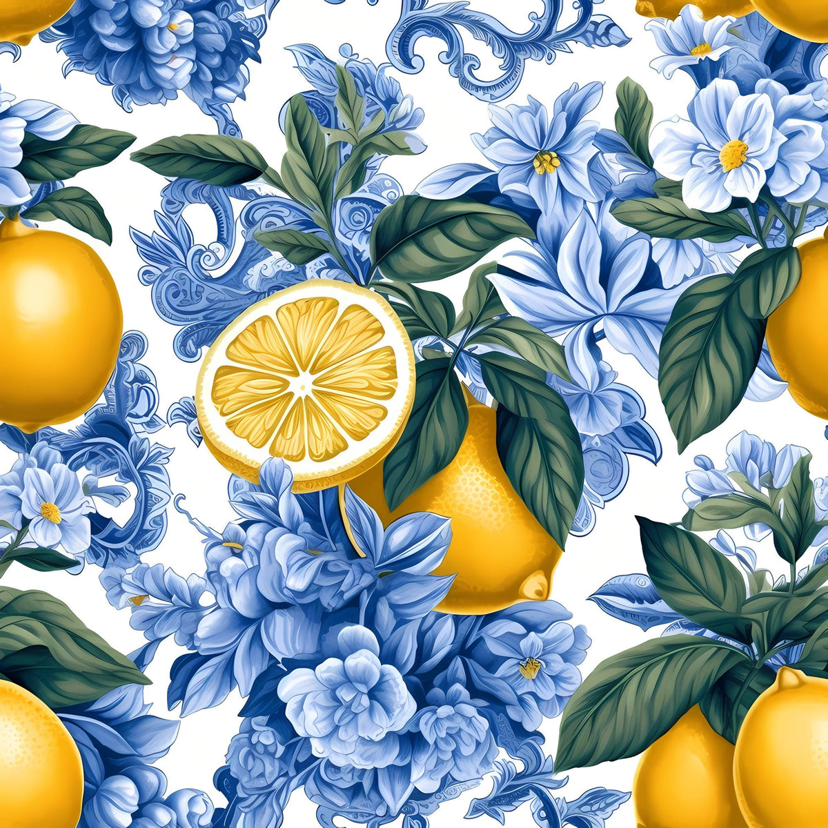 Limoncello Blooms Pattern 7 Minky Fabric