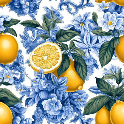 Limoncello Blooms Pattern 7 Minky Fabric