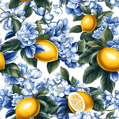 Limoncello Blooms Pattern 8 Minky Fabric