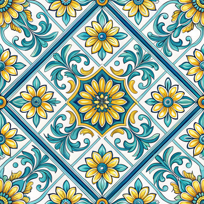 Sicilian Summer Pattern 11 Quilting Cotton Fabric