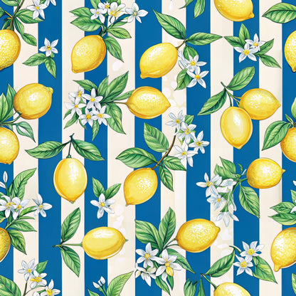 Amalfi Citrus Pattern 2 Minky Fabric