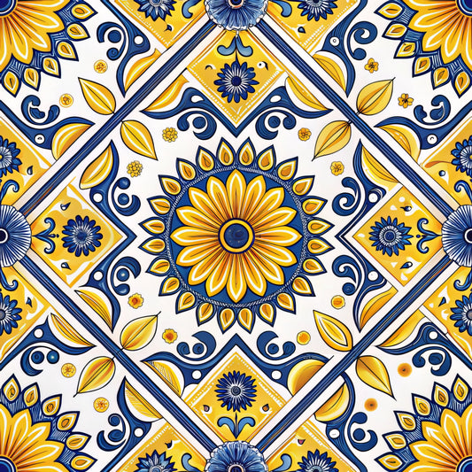 Sicilian Summer Pattern 5 Quilting Cotton Fabric
