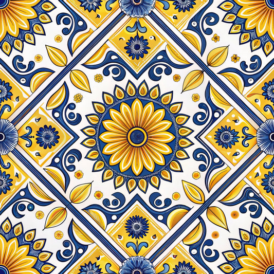Amalfi Citrus Pattern 5 Minky Fabric
