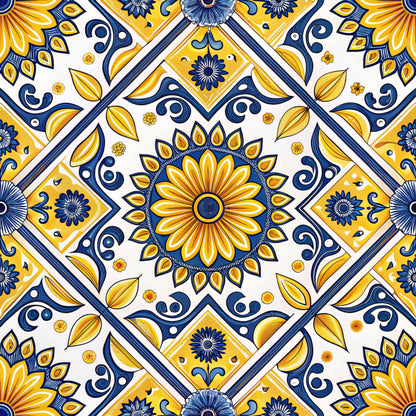 Sicilian Summer Pattern 5 Quilting Cotton Fabric