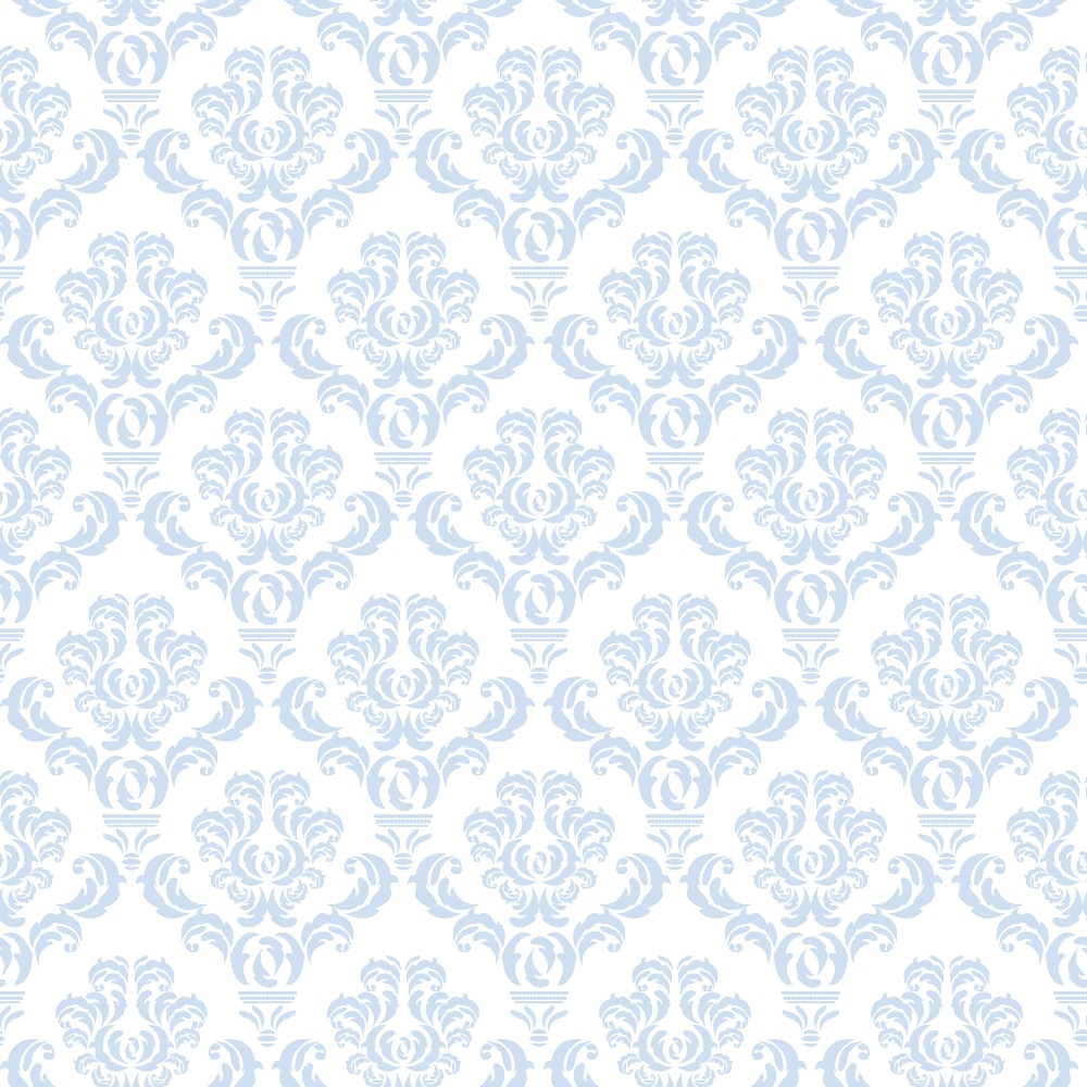 Simple Damask Blue Minky Fabric