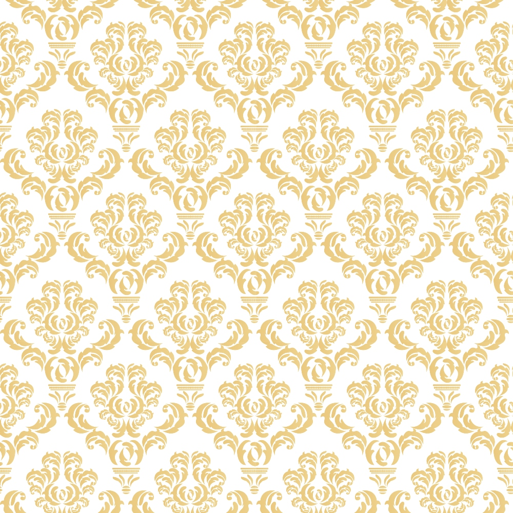 Simple Damask Gold Minky Fabric