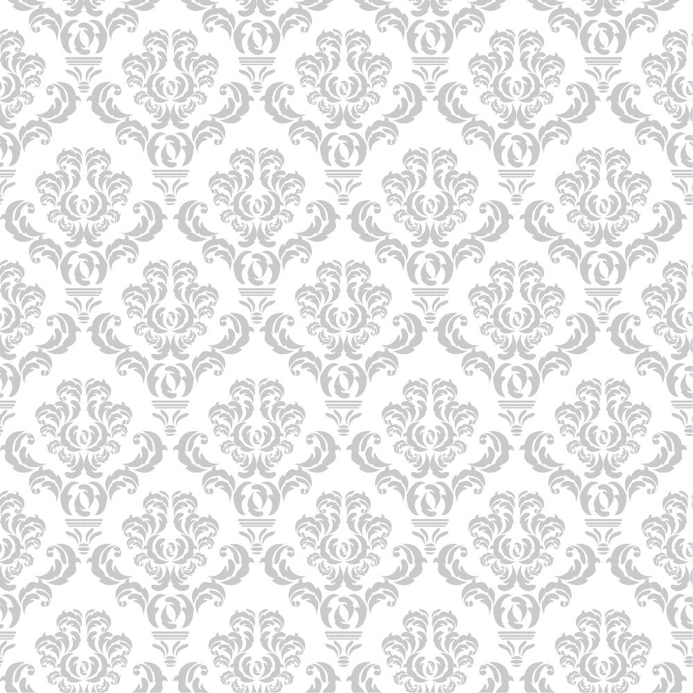 Simple Damask Gray Minky Fabric