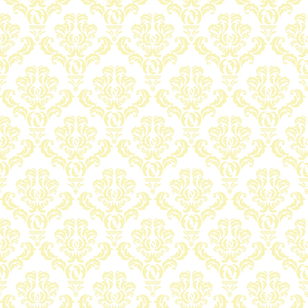 Simple Damask Yellow Minky Fabric