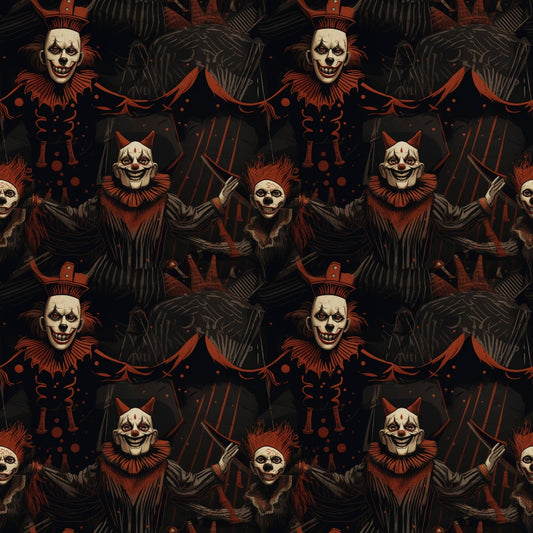 Sinister Sideshow Pattern 1 Quilting Cotton Fabric