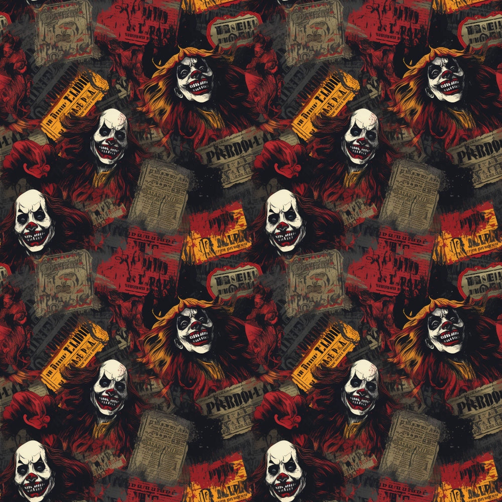 Sinister Sideshow Pattern 4 Quilting Cotton Fabric