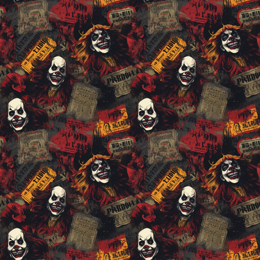 Sinister Sideshow Pattern 4 Quilting Cotton Fabric
