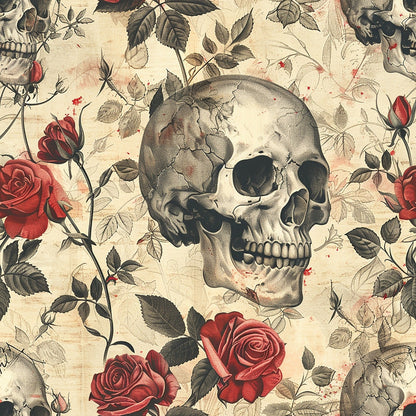 Gothic Blooms Pattern 10 Minky Fabric
