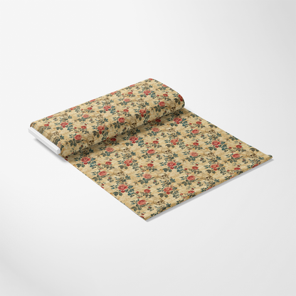 Skulls and Roses Pattern 1 Quilting Cotton Fabric