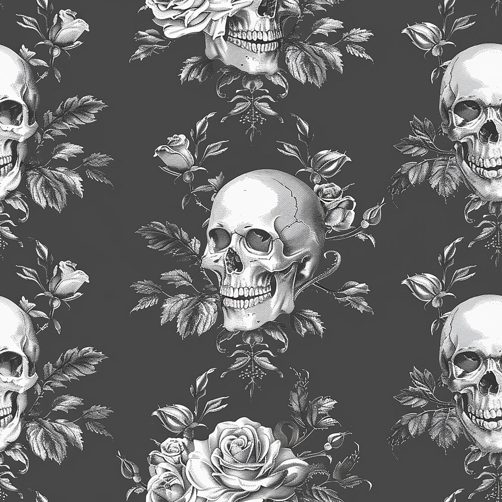 Gothic Blooms Pattern 2 Minky Fabric