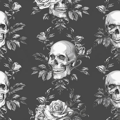 Gothic Blooms Pattern 2 Minky Fabric