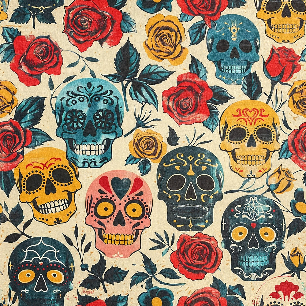 Gothic Blooms Pattern 4 Minky Fabric