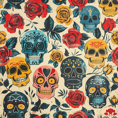 Gothic Blooms Pattern 4 Minky Fabric